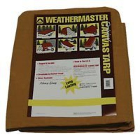DIZE DIZE Weathermaster CA1624D Tarpaulin, 24 ft L, Canvas, Tan CA1624D